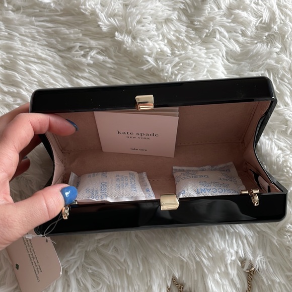 SOLD NWT Kate Spade Roll Domino Clutch - Picture 7 of 9